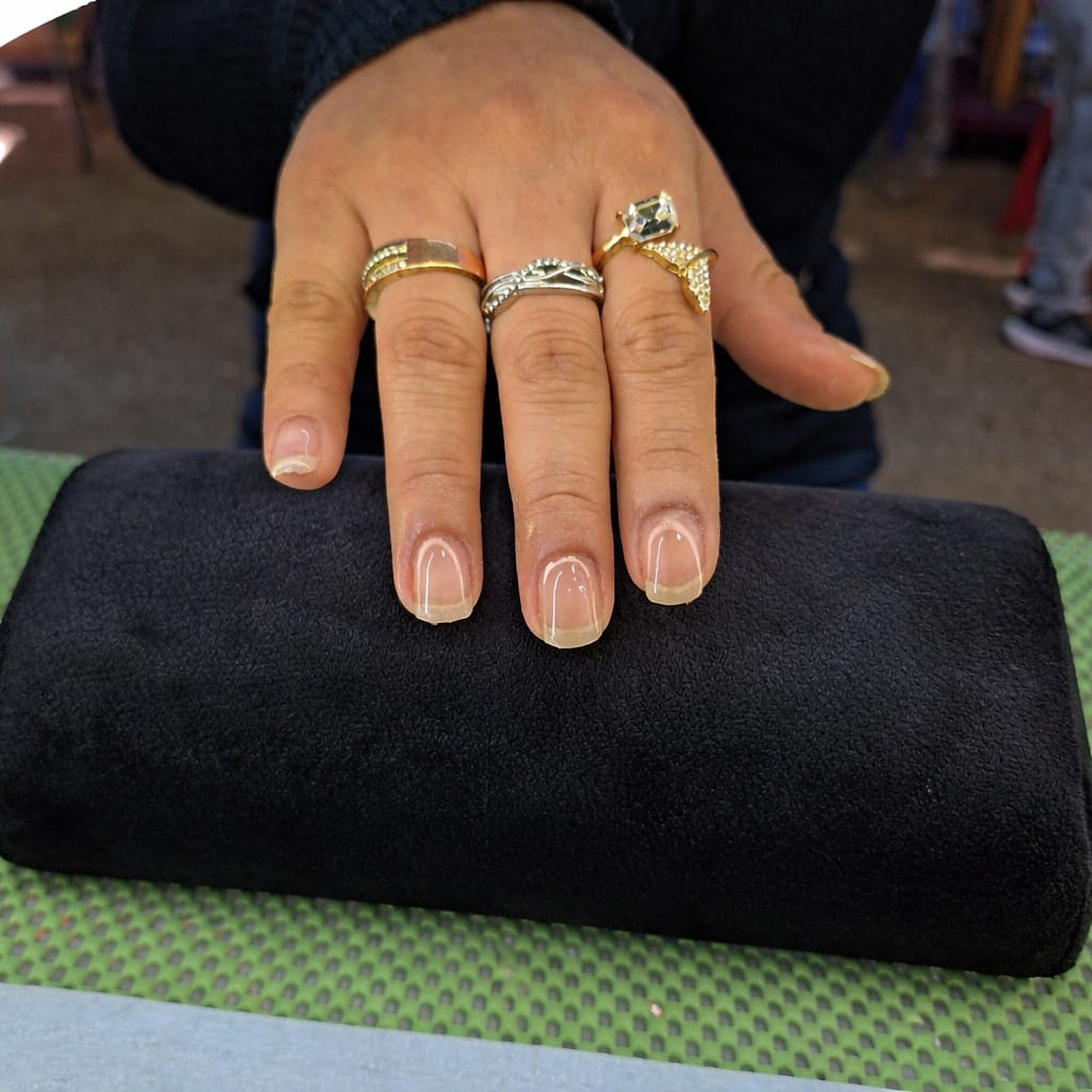 Resultado de manicura rusa en seco